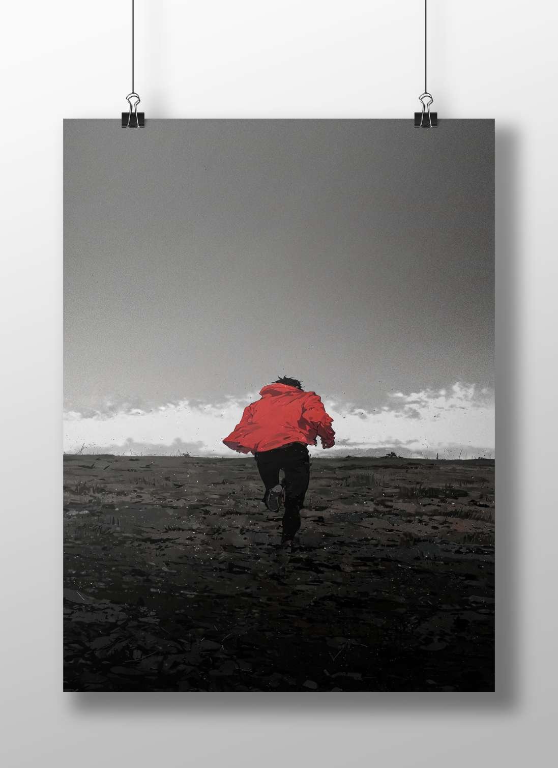 Anonymous Anime Runner Generic Anime Modern Digital Matte BoizzBoard rigid print — Anime wall art India | PosterBoizz