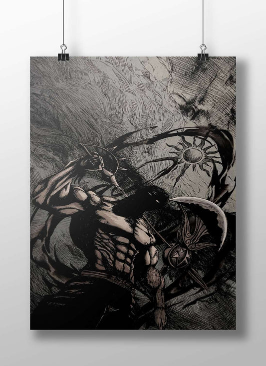 N/A N/A (Standalone Decorative Art) Modern Digital/Contemporary Blackwork Matte BoizzBoard rigid print — Art wall art India
