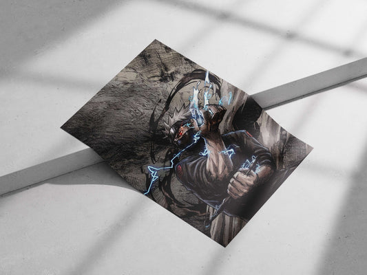 Kakashi Hatake (Naruto franchise) Main Subject: Kakashi Hatake (Naruto franchise) Matte poster print — Anime wall art India