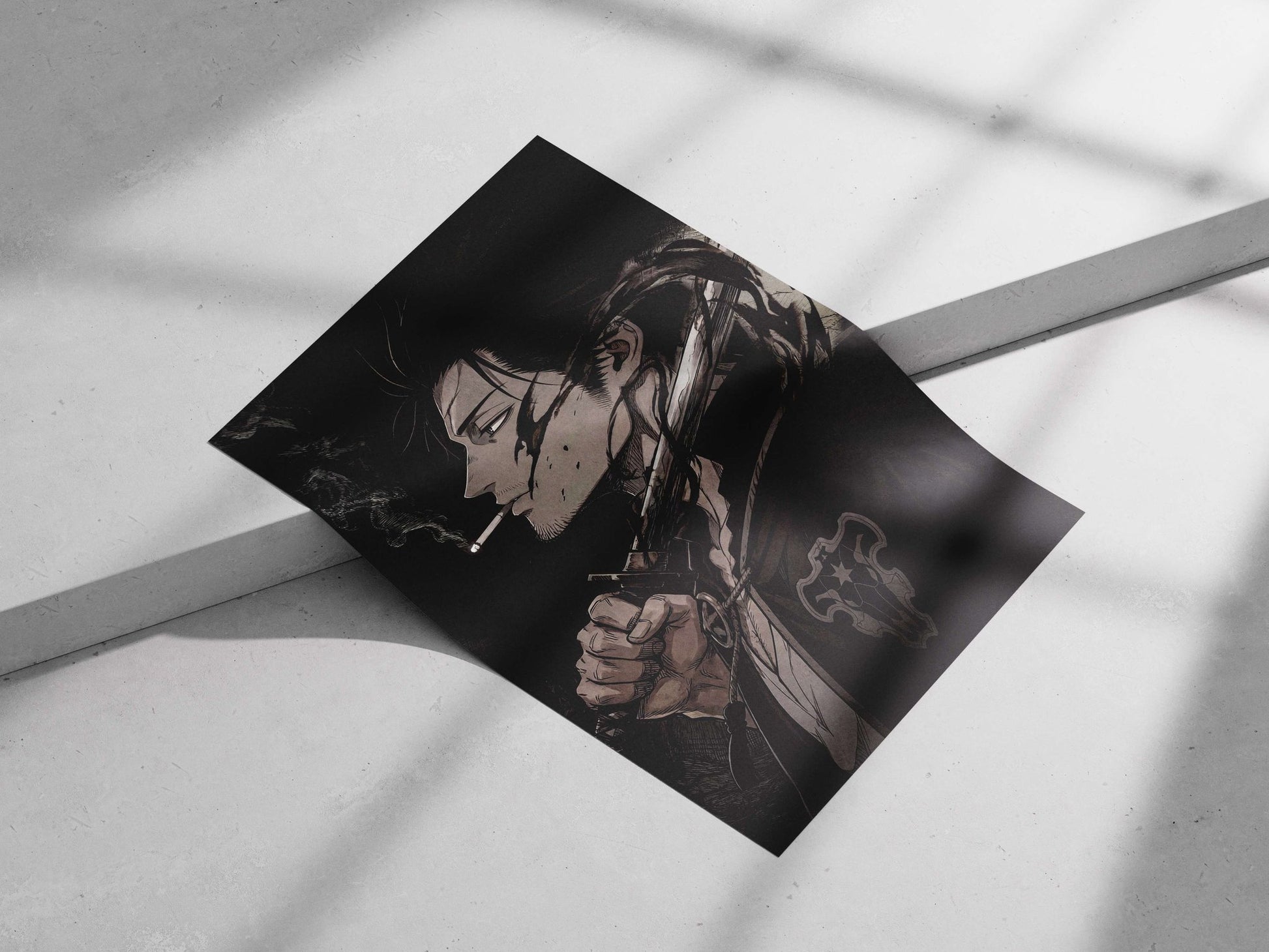 Light Yagami from Death Note Main Subject: Light Yagami from Death Note Matte poster print — Anime wall art India |