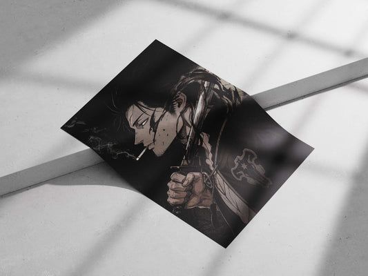 Light Yagami from Death Note Main Subject: Light Yagami from Death Note Matte poster print — Anime wall art India |