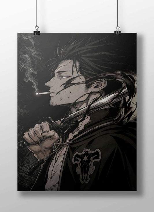 Light Yagami from Death Note Main Subject: Light Yagami from Death Note Matte BoizzBoard rigid print — Anime wall art India