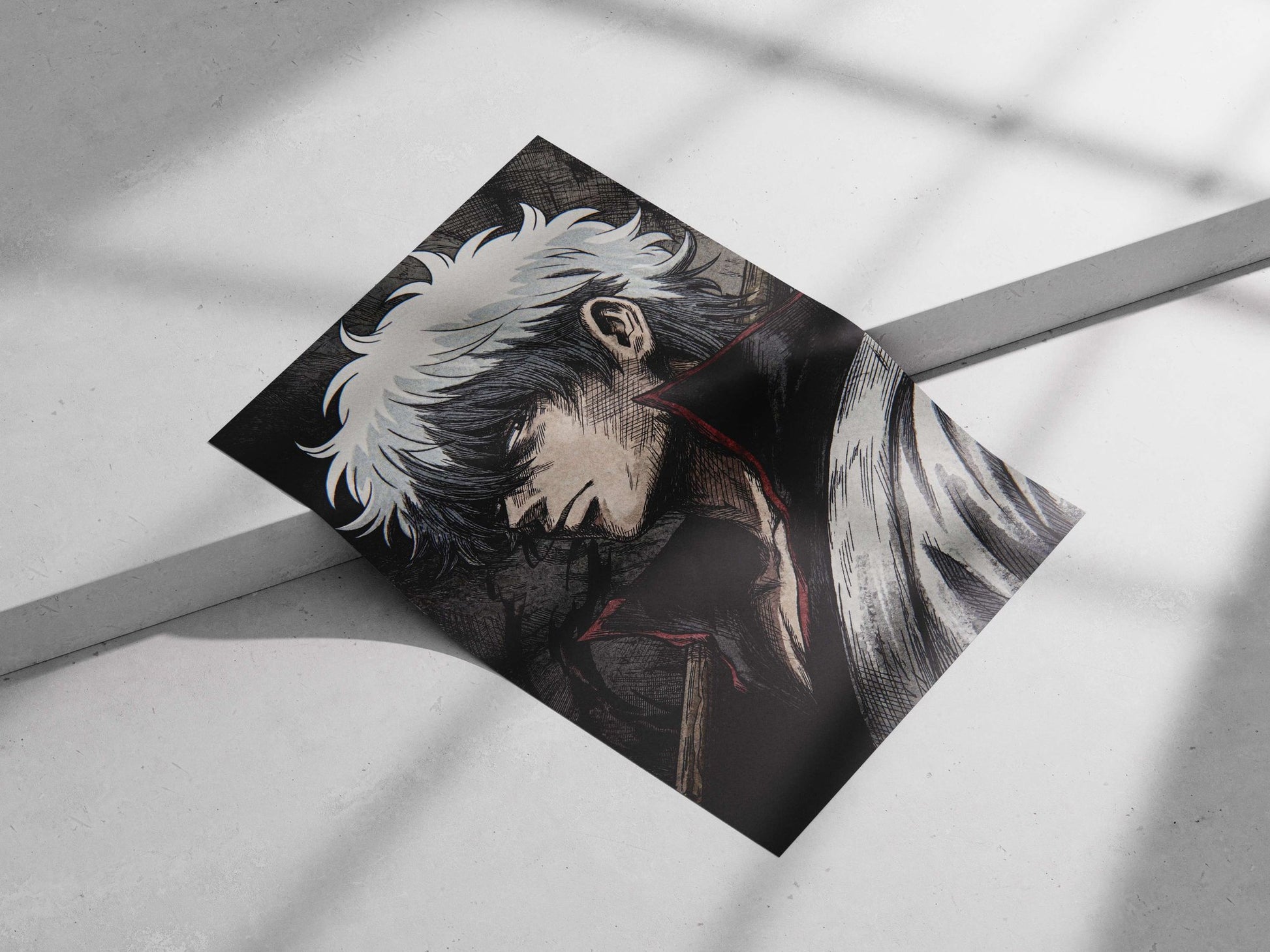 Gintoki Sakata (from Gintama franchise) Main Subject: Gintoki Sakata (from Gintama franchise) Matte poster print — Anime