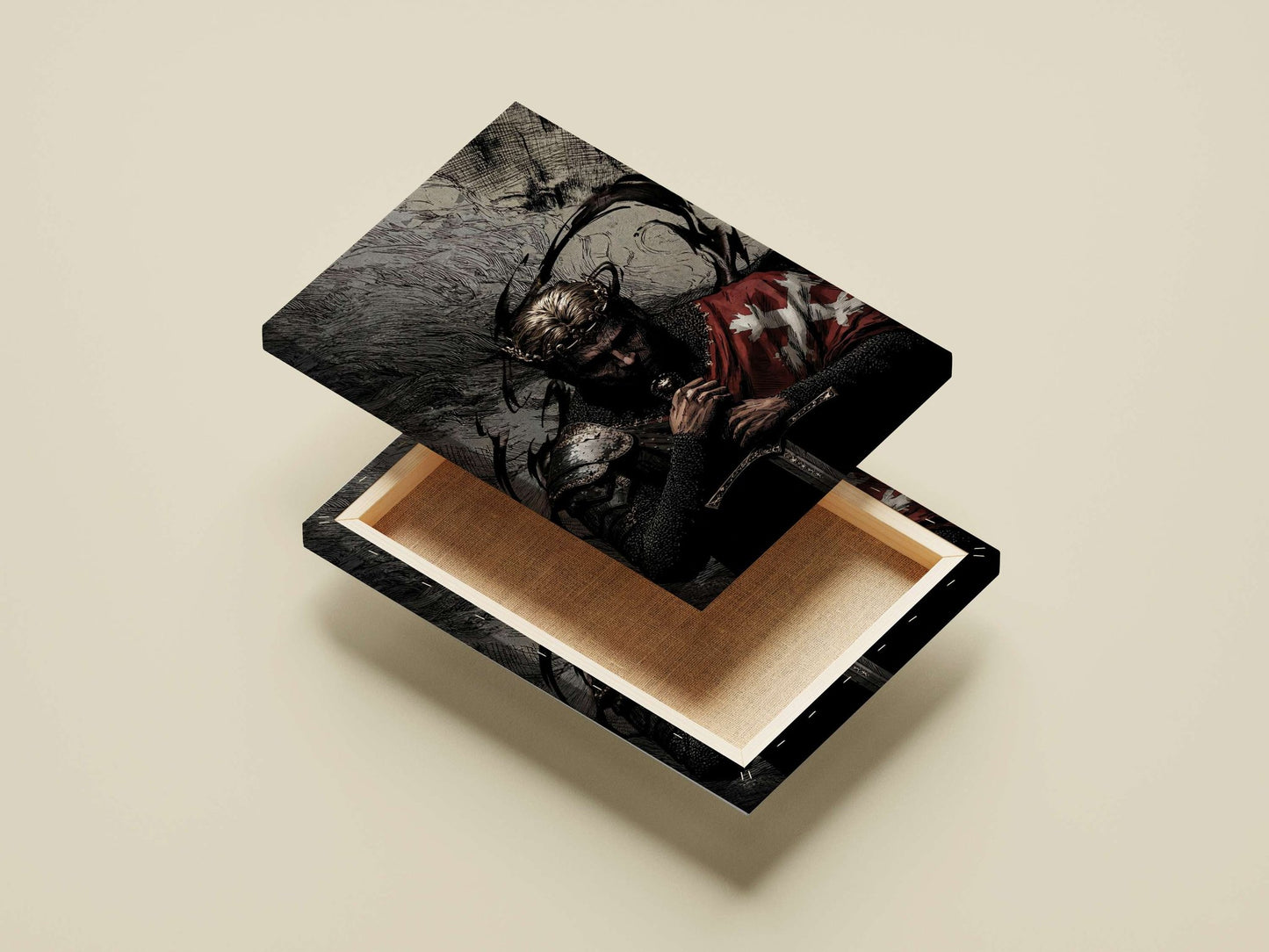 Geralt of Rivia (from The Witcher franchise) Main Subject: Geralt of Rivia (from The Witcher franchise) Canvas wall art —