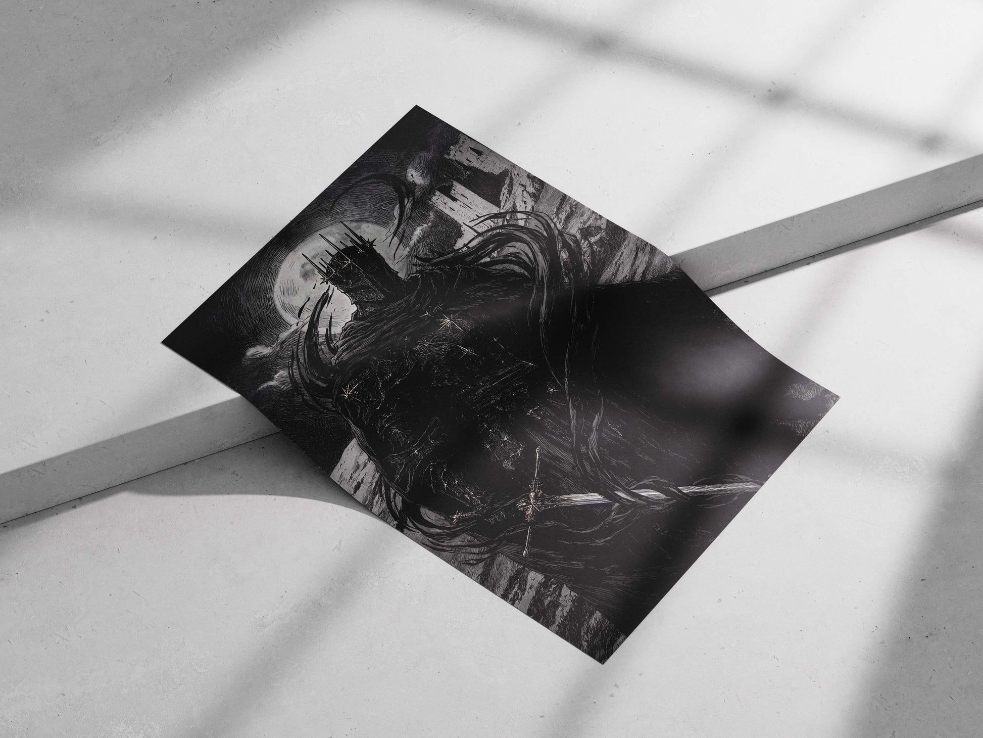 Sauron from The Lord of the Rings franchise Main Subject: Sauron from The Lord of the Rings franchise Matte poster print —