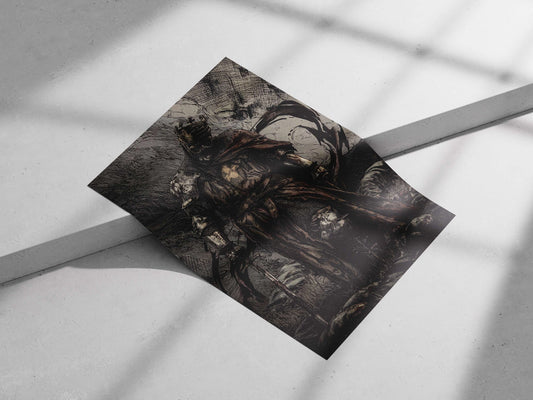 The King of the Dead from the Dark Souls franchise Main Subject: The King of the Dead from the Dark Souls franchise Matte