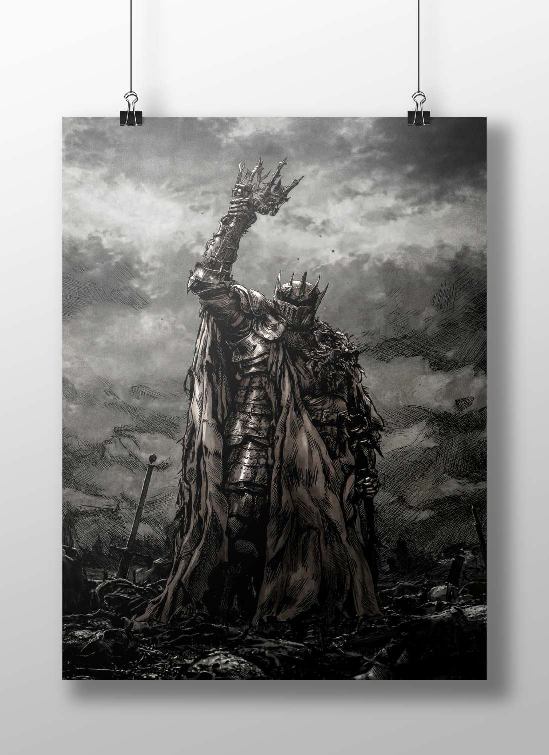Geralt of Rivia from *The Witcher* franchise Main Subject: Geralt of Rivia from *The Witcher* franchise Matte BoizzBoard