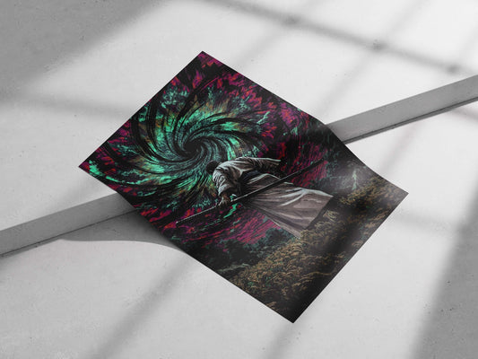 Samurai Main Subject: Samurai Matte poster print — Anime wall art India | PosterBoizz