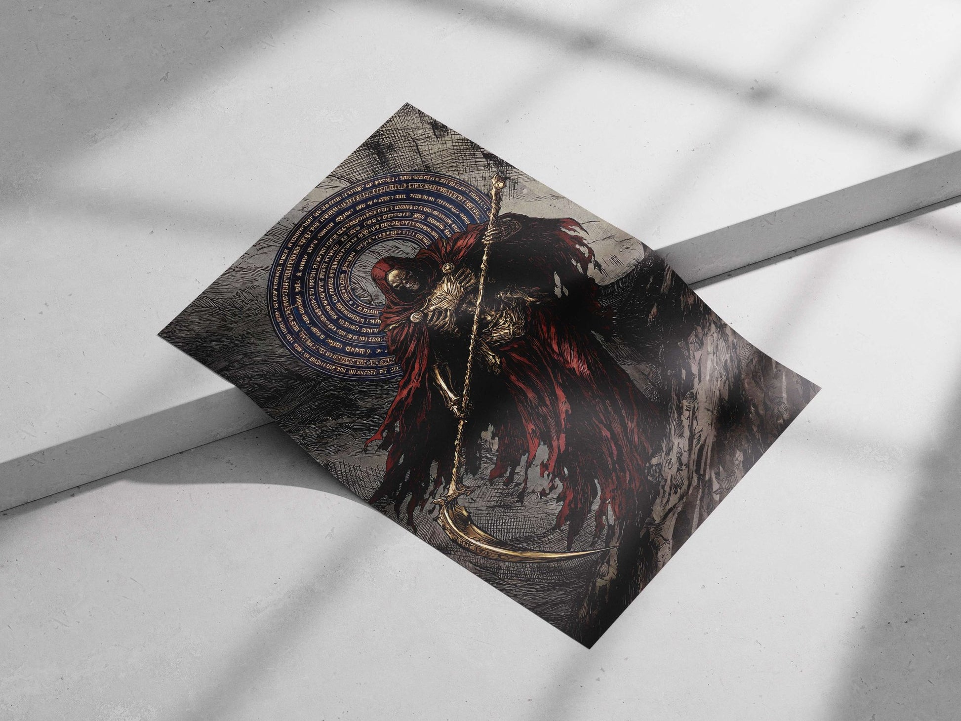 The Grim Reaper (Death) Main Subject: The Grim Reaper (Death) Matte poster print — Art wall art India | PosterBoizz
