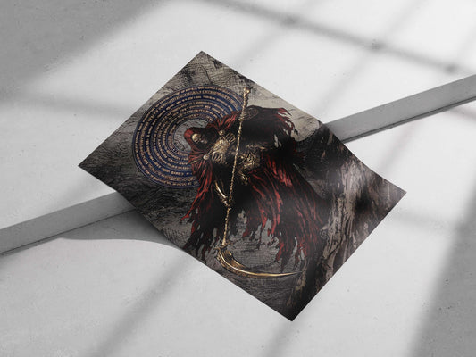 The Grim Reaper (Death) Main Subject: The Grim Reaper (Death) Matte poster print — Art wall art India | PosterBoizz