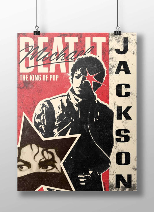 Michael Jackson Main Subject: Michael Jackson Matte BoizzBoard rigid print — Hollywood wall art India | PosterBoizz