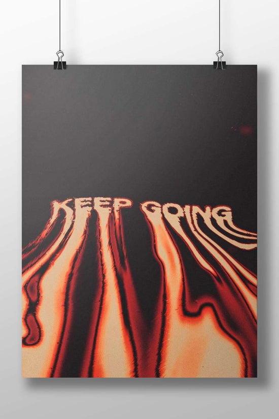 KEEP GOING Main Subject: KEEP GOING Matte BoizzBoard rigid print — Bollywood wall art India | PosterBoizz