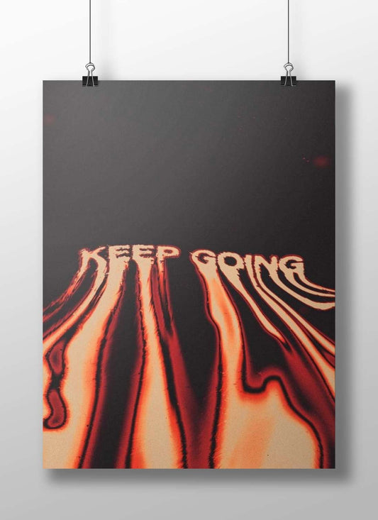 KEEP GOING Main Subject: KEEP GOING Matte BoizzBoard rigid print — Bollywood wall art India | PosterBoizz