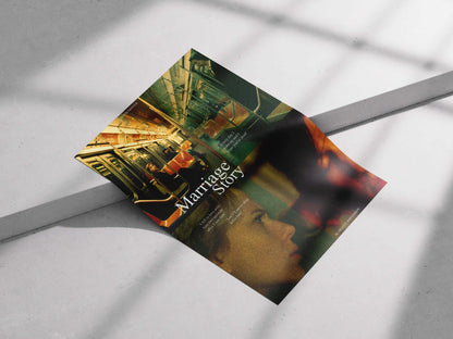 Marriage Story Movie Poster – Scarlett Johansson & Adam Driver Subway Scene Wall Art Print