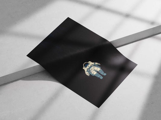 Astronaut Main Subject: Astronaut Matte poster print — Art wall art India | PosterBoizz