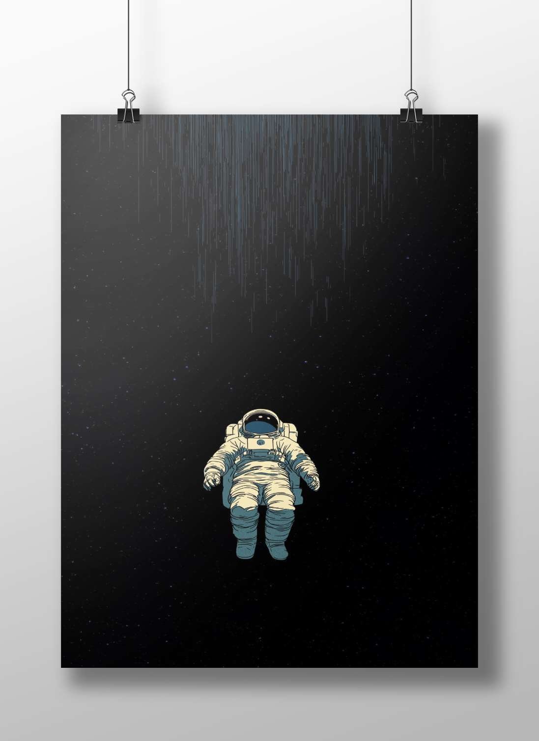 Astronaut Main Subject: Astronaut Matte BoizzBoard rigid print — Art wall art India | PosterBoizz