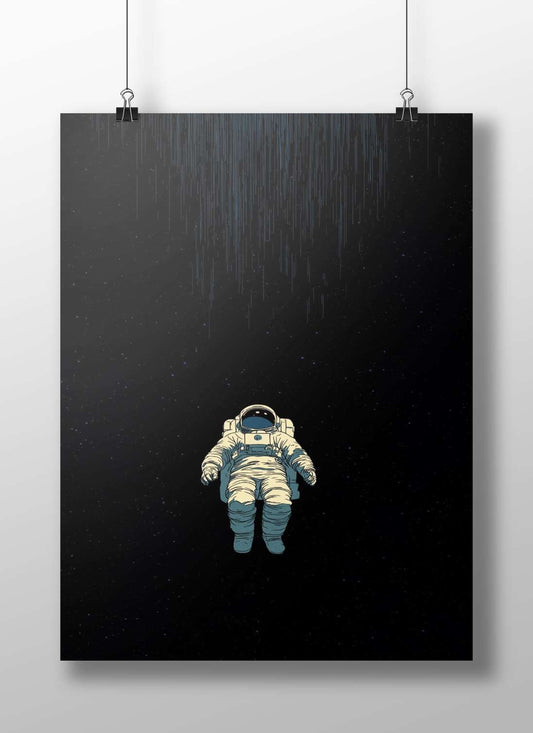 Astronaut Main Subject: Astronaut Matte BoizzBoard rigid print — Art wall art India | PosterBoizz