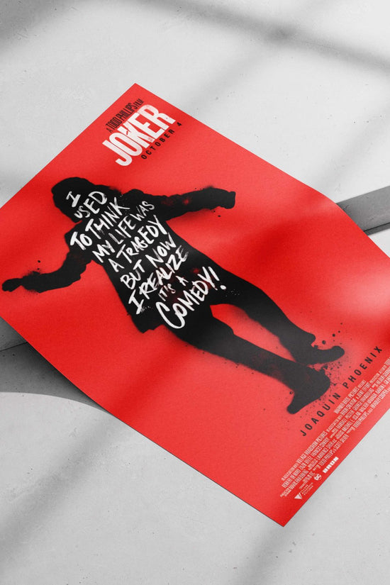 The 2019 film "Joker" directed by Todd Phillips Main Subject: The 2019 film "Joker" directed by Todd Phillips Matte poster