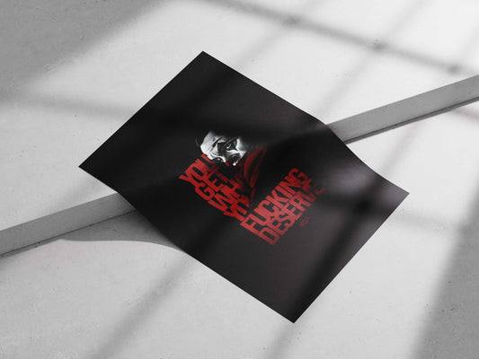 Joker (DC Comics franchise) Main Subject: Joker (DC Comics franchise) Matte poster print — Superhero wall art India |