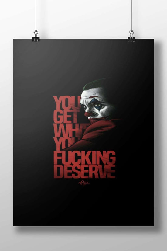 Joker (DC Comics franchise) Main Subject: Joker (DC Comics franchise) Matte BoizzBoard rigid print — Superhero wall art