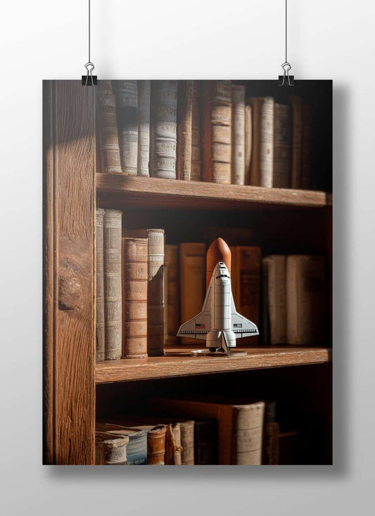 NASA Space Shuttle Main Subject: NASA Space Shuttle Matte BoizzBoard rigid print — Cars wall art India | PosterBoizz