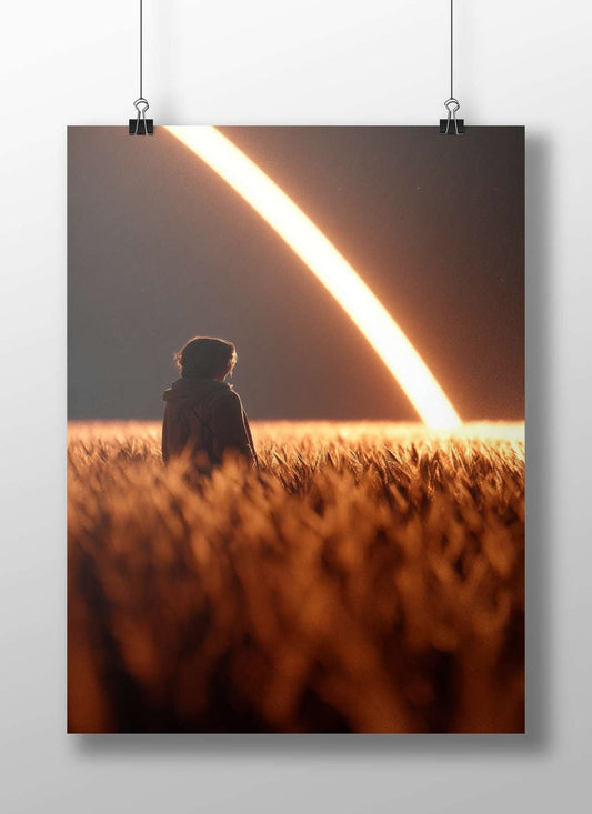 Unnamed Human Figure Modern Digital Surrealism Matte BoizzBoard rigid print — Art wall art India | PosterBoizz