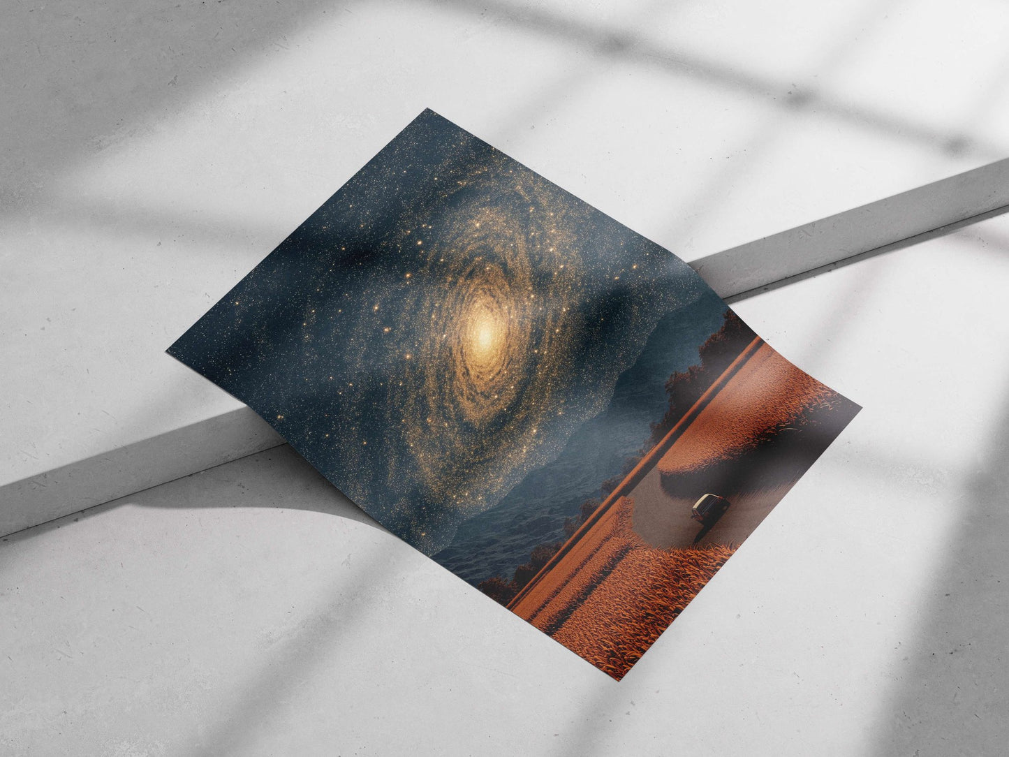 Milky Way Galaxy Main Subject: Milky Way Galaxy Matte poster print — Art wall art India | PosterBoizz