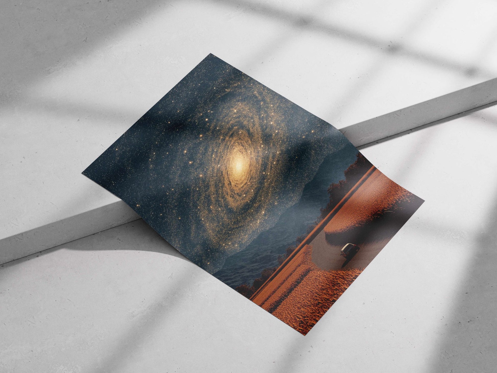 Milky Way Galaxy Main Subject: Milky Way Galaxy Matte poster print — Art wall art India | PosterBoizz