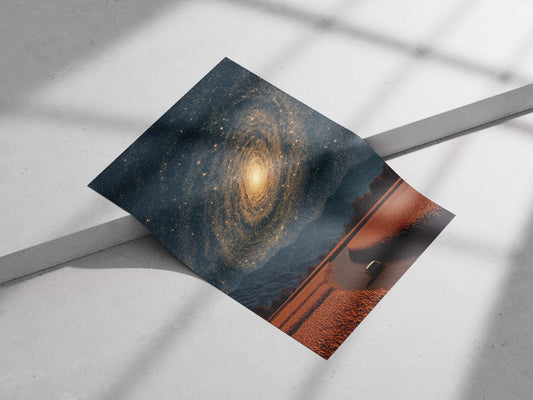 Milky Way Galaxy Main Subject: Milky Way Galaxy Matte poster print — Art wall art India | PosterBoizz