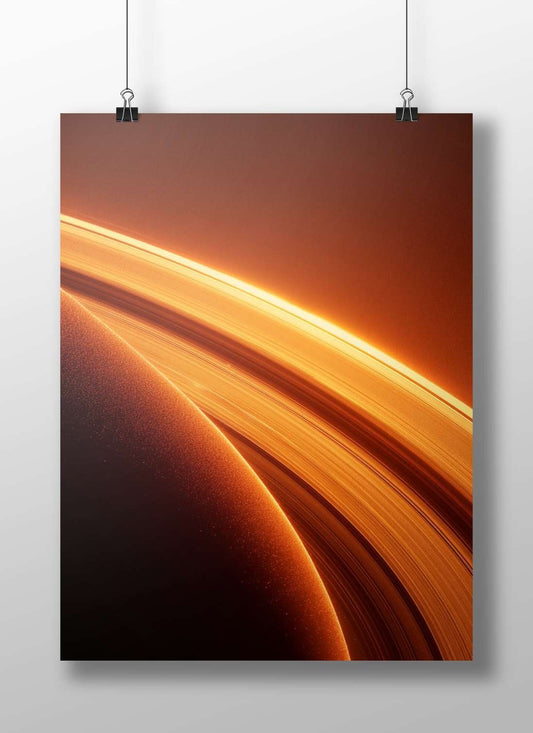 Saturn Main Subject: Saturn Matte BoizzBoard rigid print — Art wall art India | PosterBoizz