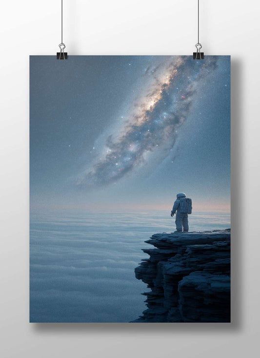 Astronaut Main Subject: Astronaut Matte BoizzBoard rigid print — Art wall art India | PosterBoizz