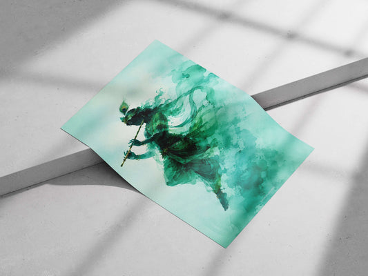 Lord Krishna Main Subject: Lord Krishna Matte poster print — Sanatan wall art India | PosterBoizz