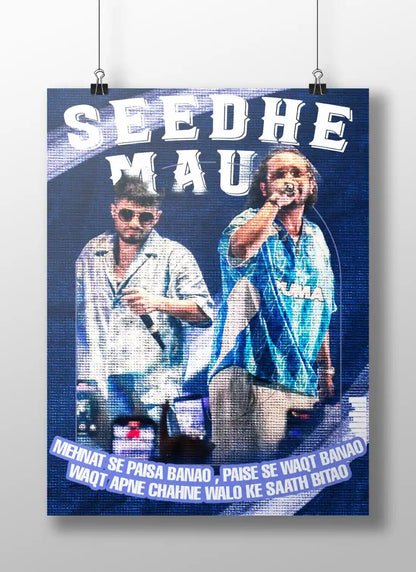 Seedhe Maut Poster – Indian Hip-Hop Wall Art with Motivational Quote