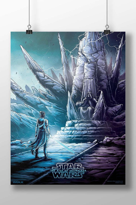 Rey and Palpatine from Star Wars: The Rise of Skywalker. Rey Vs Palpatine - Dark