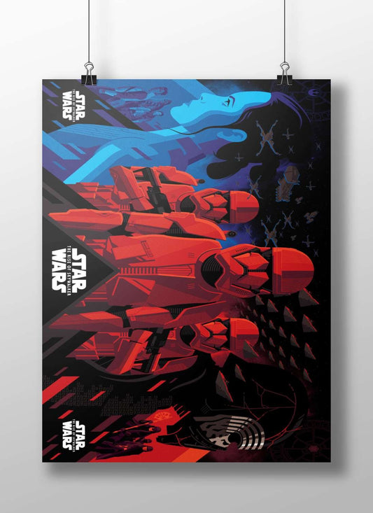 First Order Stormtroopers (Star Wars franchise) Kylo Ren - The Fallen Hero Poster