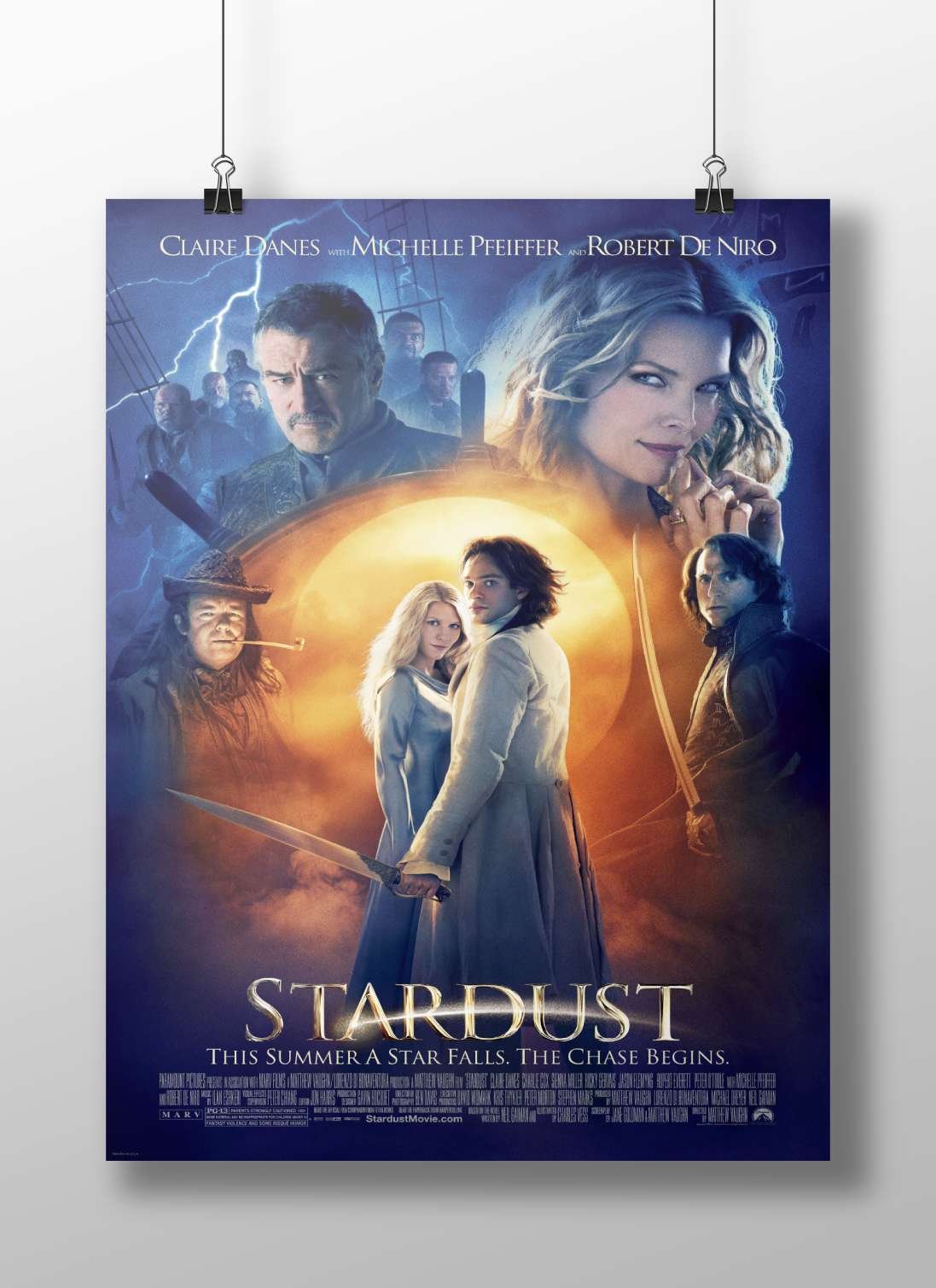 Stardust (the film, confirmed by OCR text "Stardust" and tagline "THIS SUMMER A STAR FALLS.