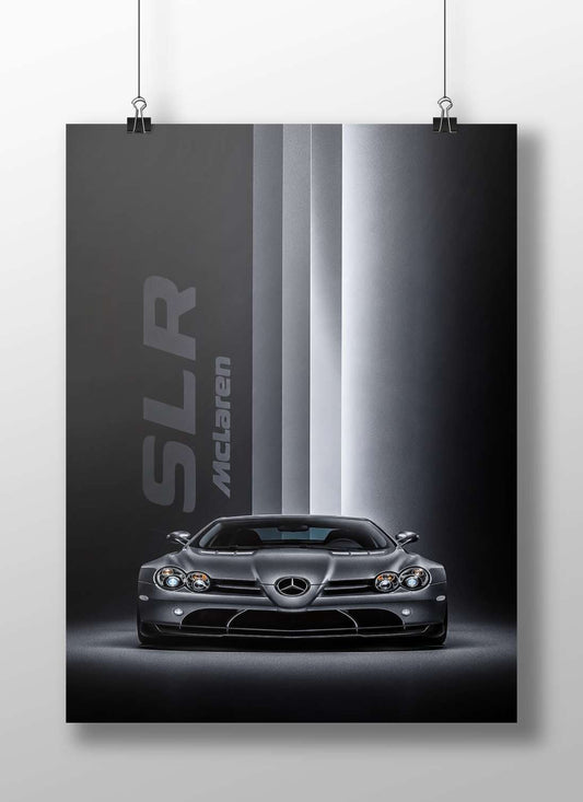 Mercedes-AMG SLR McLaren Main Subject: Mercedes-AMG SLR McLaren Matte BoizzBoard rigid print — Cars wall art India |