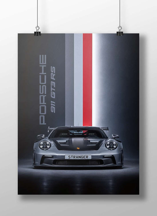 Porsche 911 GT3 RS Main Subject: Porsche 911 GT3 RS Matte BoizzBoard rigid print — Cars wall art India | PosterBoizz