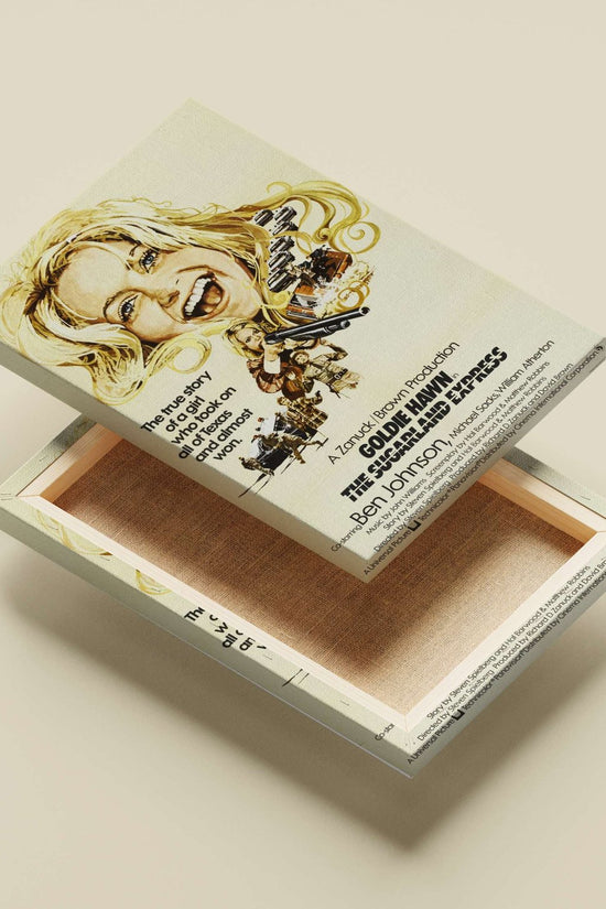 The movie "The Sugarland Express" starring Goldie Hawn The Sugarland Express - Heart-Stopping Chase Poster