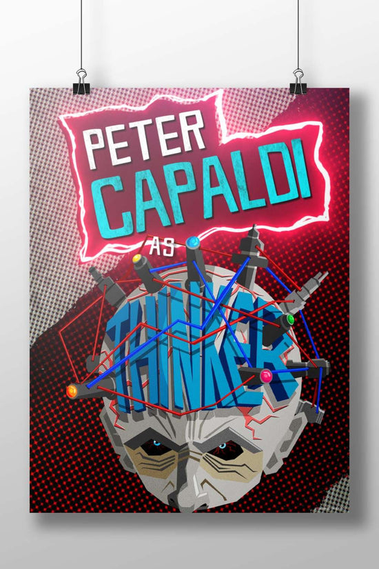 Peter Capaldi As Thinker - Philosophical Pop Art Poster