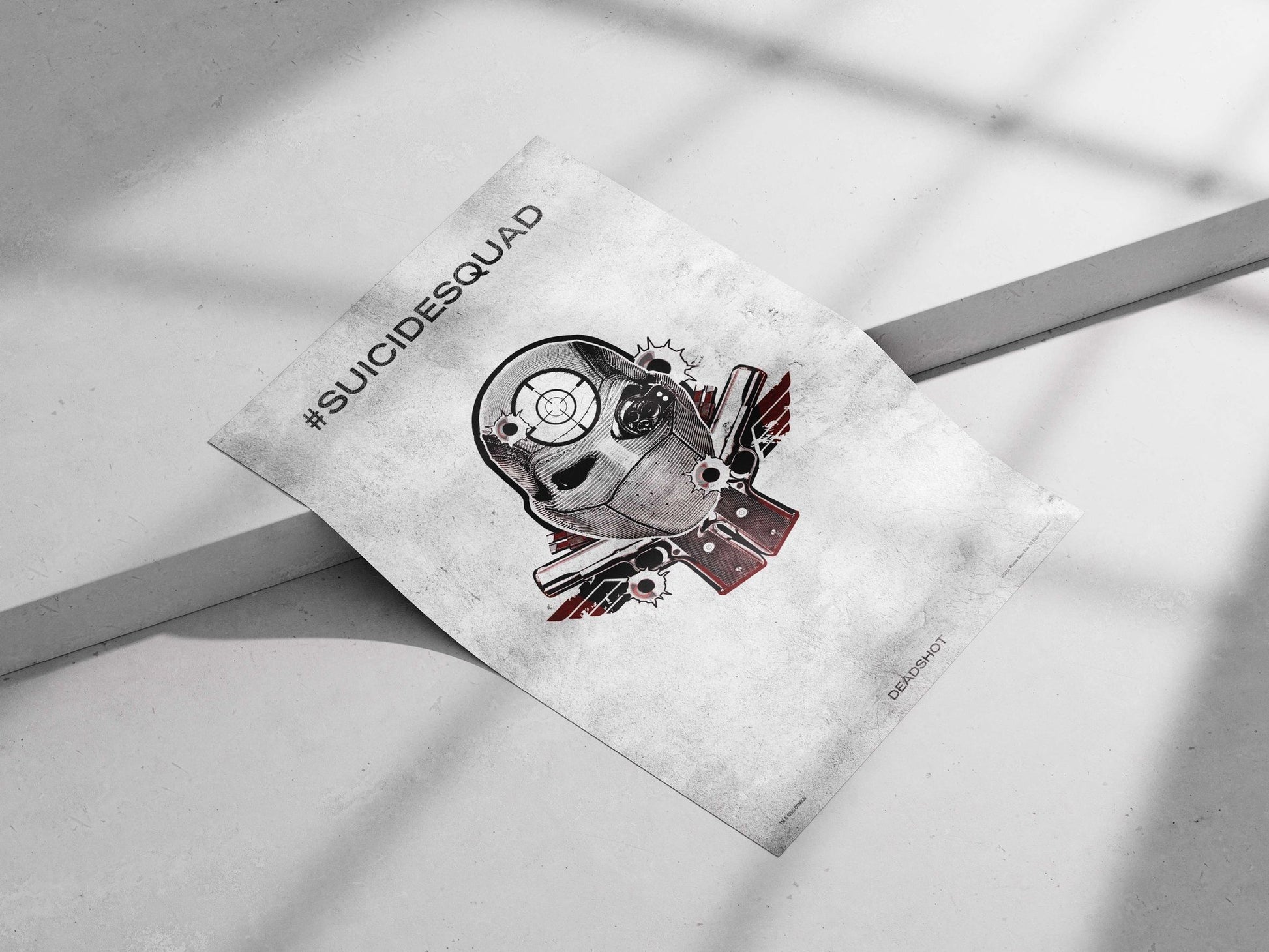 Deadshot from DC Comics' Suicide Squad franchise. Deadshot - Vengeful Assassin Poster