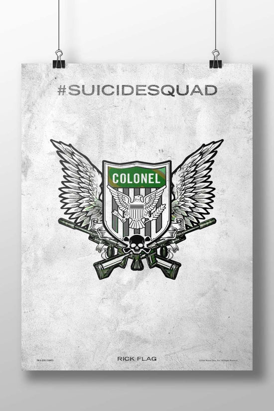 Rick Flag from Suicide Squad Rick Flag - War Hero Poster