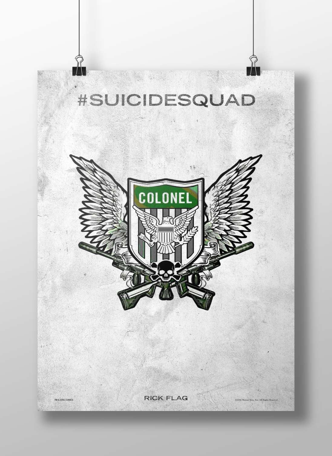 Rick Flag from Suicide Squad Rick Flag - War Hero Poster