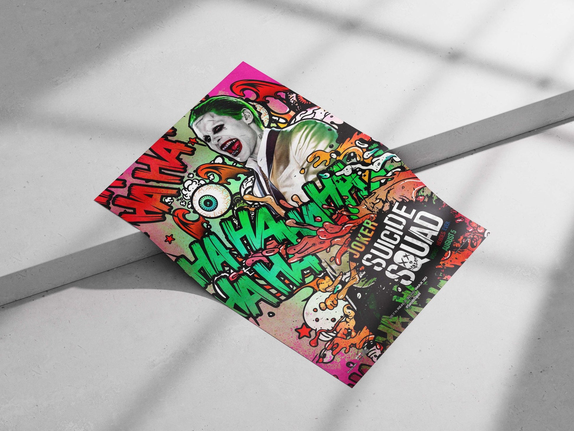 Joker from Suicide Squad Harley Quinn Iconic Smile Poster