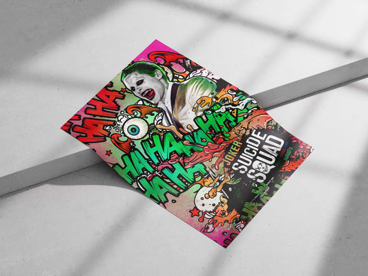 Joker from Suicide Squad Harley Quinn Iconic Smile Poster