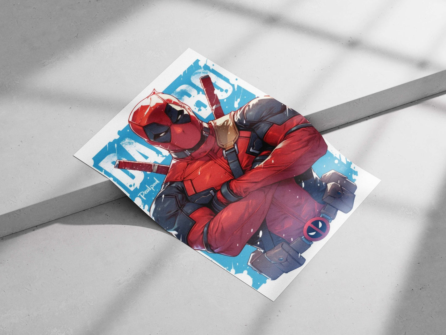Deadpool Main Subject: Deadpool Matte poster print — Superhero wall art India | PosterBoizz