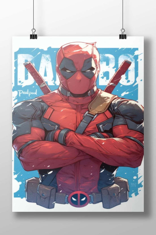 Deadpool Main Subject: Deadpool Matte BoizzBoard rigid print — Superhero wall art India | PosterBoizz