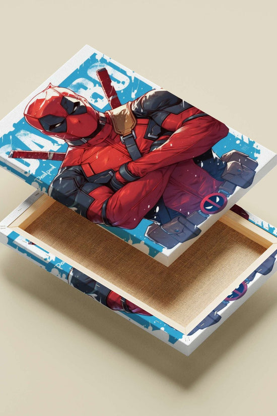 Deadpool Main Subject: Deadpool Canvas wall art — Superhero wall art India | PosterBoizz