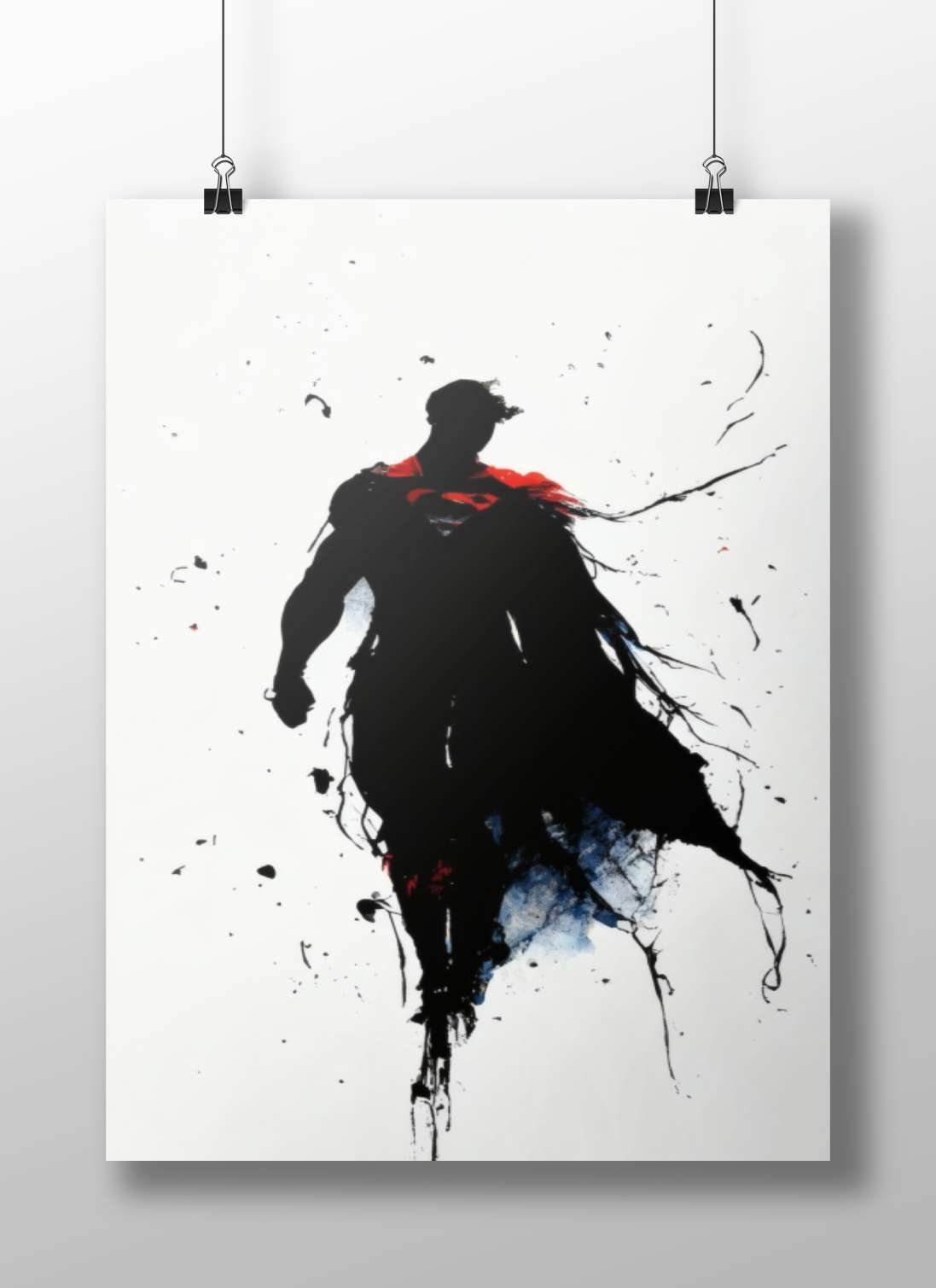 Superman (DC Comics) Main Subject: Superman (DC Comics) Matte BoizzBoard rigid print — Superhero wall art India | PosterBoizz