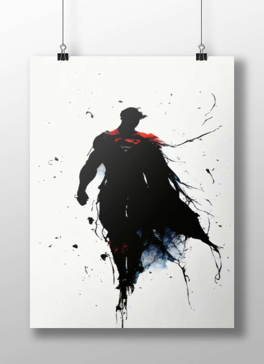 Superman (DC Comics) Main Subject: Superman (DC Comics) Matte BoizzBoard rigid print — Superhero wall art India | PosterBoizz